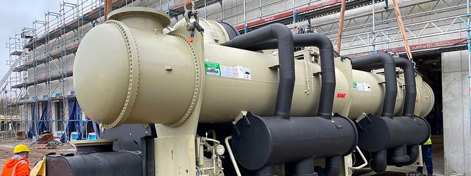 Trane liefert eine 12-MW-Zentrifugalkühlmaschine für eine neue Krankenhaus-Kühlanlage 