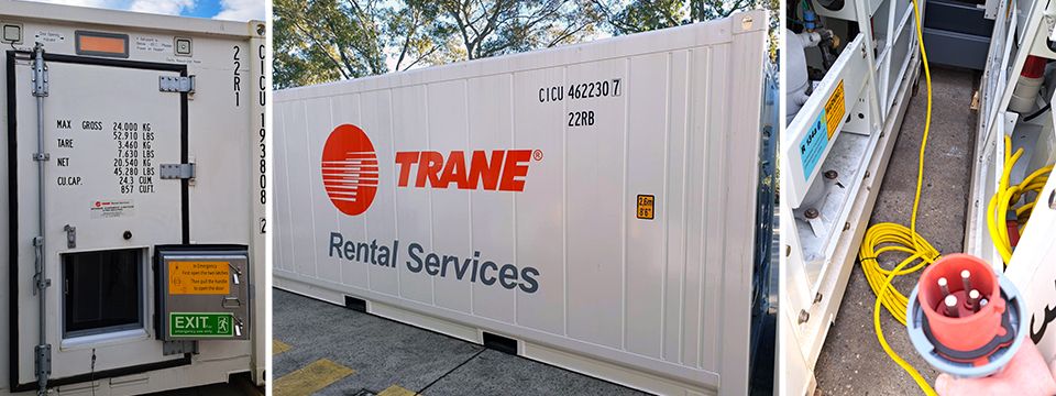 Kantin dondurulmuş depolama: Trane Rental'ın C-STORE G ürünü Bükreş'teki büyük personel restoranı için kesintiyi önlüyor