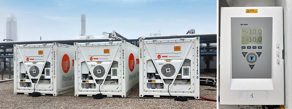 Tři kontejnery Magnum Plus přinesly rychlou pomoc francouzskému chemickému závodu po poruše chladicího systému
