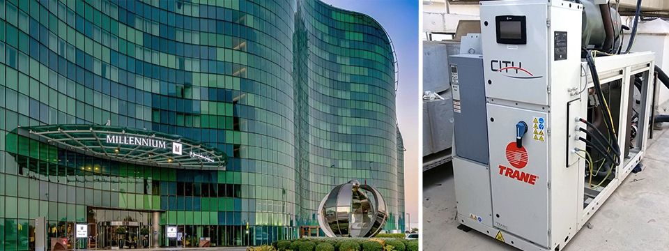 Luxe hotel in Abu Dhabi realiseert 73% besparing op energiekosten met Trane Rental warmtepomp