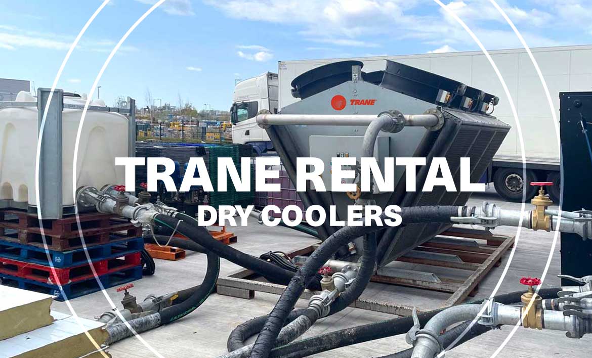 Okolní vzduch - bezplatný udržitelný zdroj pomocí suchých chladičů vzduchu Trane Rental