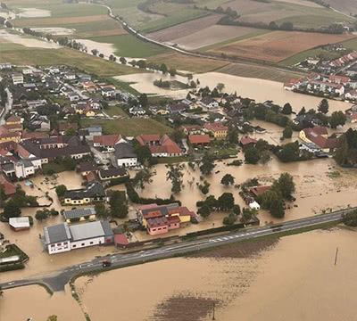 Hochwasser in Österreich