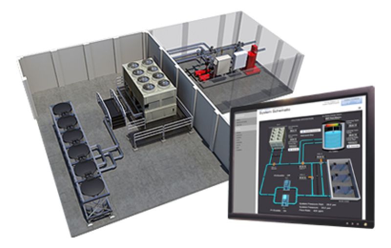 Sistema di gestione dell'impianto di riscaldamento e raffreddamento